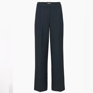 Babaton Pleated Pant - Navy Blue - Size 10